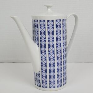 Vtg 1960~Arzberg 2050 Grand Prix Teapot~Heinrich Löffelhardt~Geometric~Pastels